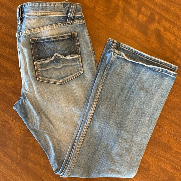 Diesel Vintage Jeans Bootcut Distressed Y2K 33 x 31 Button Fly 2000s Denim Mens - Picture 2 of 16